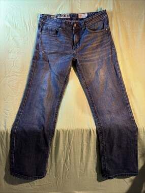 T.K. Axel Slim Boot Cut Stretch Denim Jeans, Dark Wash